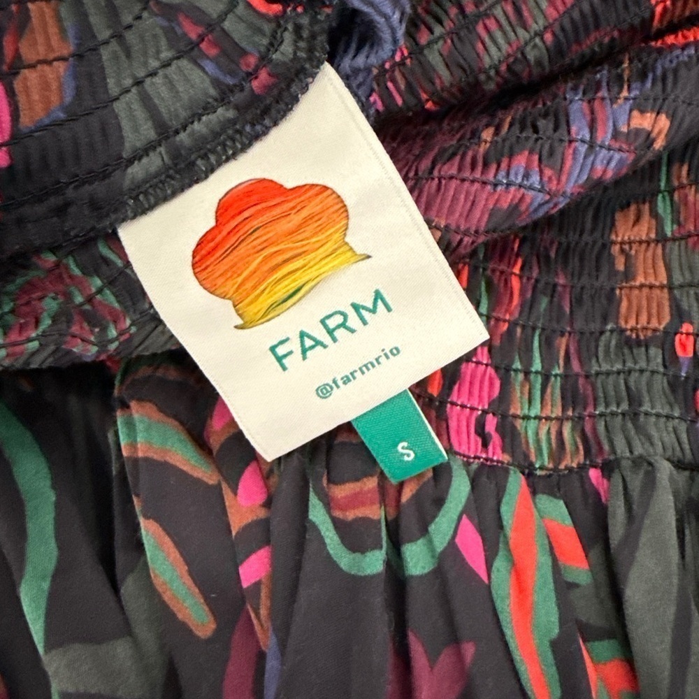 FARM RIO Frutis Dream Long‎ Sleeve Minidress Size Small - Picture 8 of 16